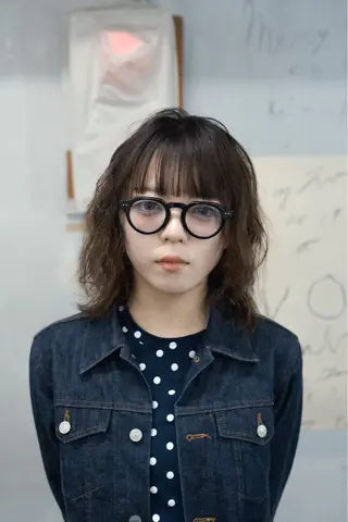 ミディアム パーマ 井上 力のヘアスタイル