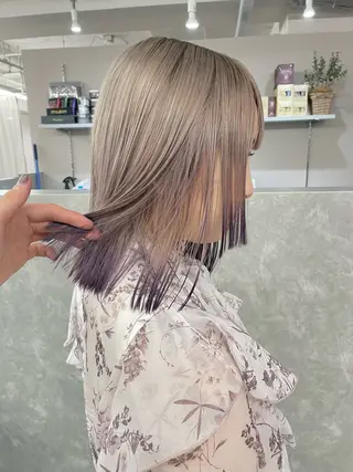 ミディアム カラー 艶髪/透明感カラー tawadaのヘアスタイル