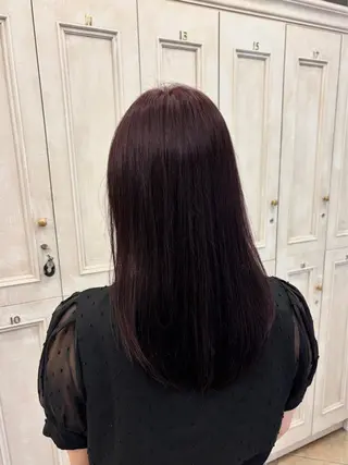 セミロング カラー 阿部 未來のヘアスタイル