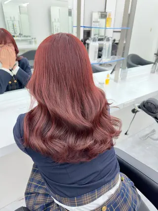 ミディアム カラー レイヤーダブルカラー KYONのヘアスタイル