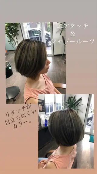 ショート カラー 田中 真理のヘアスタイル