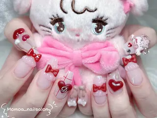 ネイル MoMoA Nail ネイル長さ出し専門店のネイルデザイン