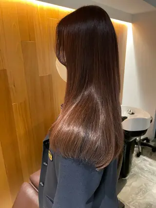 セミロング カラー エクステ/心斎橋 🌙イツキのヘアスタイル