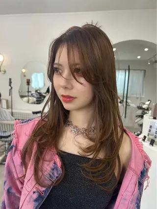 ロング 澤石 陸舞のヘアスタイル