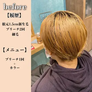 ショート カラー 🌈ブリーチ特化🌈 MINATOのヘアスタイル