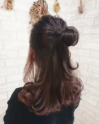 カラー セミロング ＊Cielo＊ 佐藤 幸世のヘアスタイル