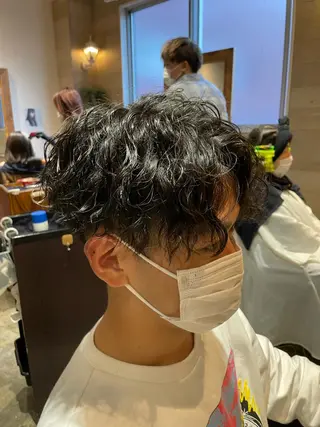 パーマ メンズ 優真/難波で 1番パーマが上手いのヘアスタイル
