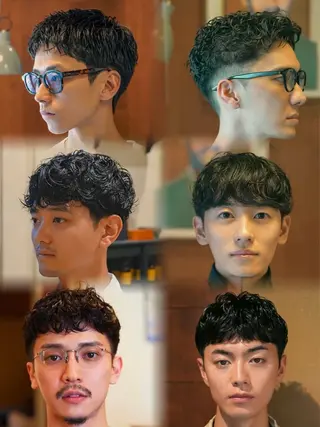 パーマ メンズ メンズショート タチカワユウキのヘアスタイル