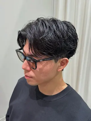パーマ メンズ 🟦横浜駅メンズパー マ｜小上馬淳司🟦のヘアスタイル