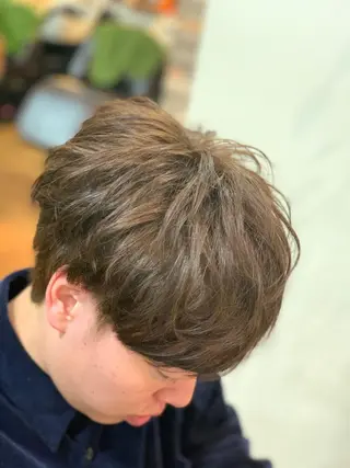 ショート カラー メンズ カット特化美容師 齋藤桐のヘアスタイル
