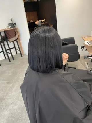 ミディアム カラー 難波ブリーチカラー 伊藤洋輝のヘアスタイル