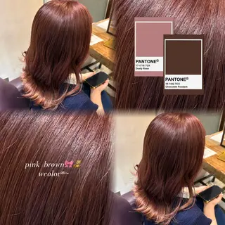 セミロング カラー カット/パーマ ୨୧ RISAKOのヘアスタイル