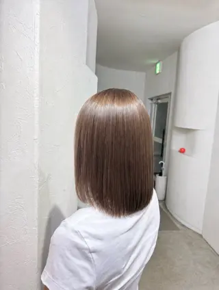 ミディアム カラー Hikari／暖色／ ブラウンカラー🤍のヘアスタイル