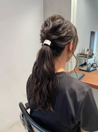 ロング 林 美優のヘアスタイル