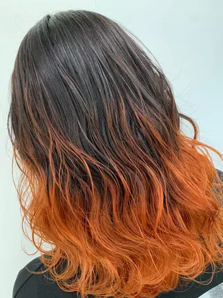 ミディアム カラー 天野 開のヘアスタイル