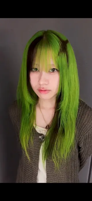 セミロング カラー デザインカラー /rioのヘアスタイル
