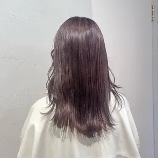 カラー 𝐲𝐮𝐮 /艶髪 /透明感カラー🌱のヘアスタイル