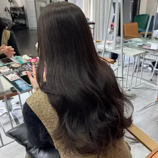 ロング カラー ヘアアレンジ ブリーチなしカラー /新百合ヶ丘/安形翔のヘアスタイル