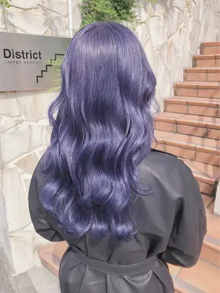 ミディアム カラー ヘアアレンジ 🌟🍒ハイトーン 韓国ヘア/ユウミのヘアスタイル