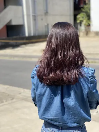 セミロング 似合わせ透明感カラー 宇治　ヤマノのヘアスタイル