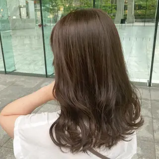 カラー 💖ブリーチなし透明 感💖ASAHIのヘアスタイル