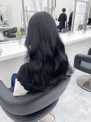 カラー ロング 韓国×愛されヘア 渋谷のヘアスタイル