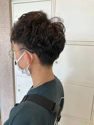 ショート パーマ メンズ 山田 ひかりのヘアスタイル