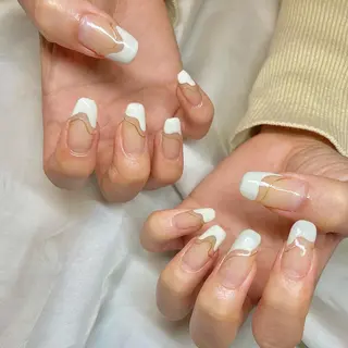 セミロング カラー パーマ ヘアアレンジ メンズ キッズ ネイル マツエク・マツパ アイブロウ el. by Aoのネイルデザイン