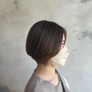 ショート カラー ストレート/レイヤー カットyuseiのヘアスタイル