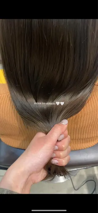 縮毛/透明感カラー Mariamu🫧のヘアスタイル