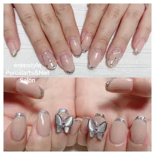 ミディアム ネイル 🐾enen style 🐾のネイルデザイン