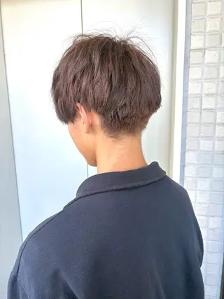 ショート カラー ブリーチなし透明感/ 韓国/平塚のヘアスタイル