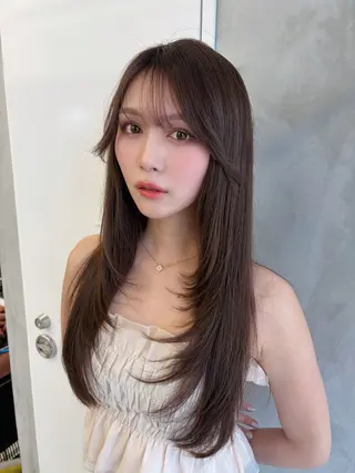 ロング ✨縮毛矯正✨レイヤー ホウダカズヒロのヘアスタイル