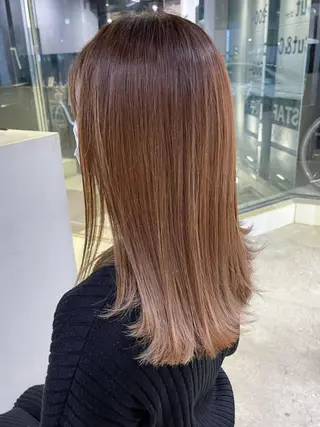 カラー ヘアアレンジ パーマ ITbyALBUM 中野店のヘアスタイル
