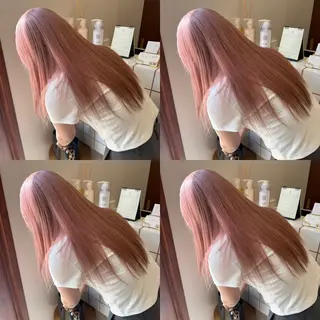 ロング カラー moc立川 ケアブリーチのヘアスタイル