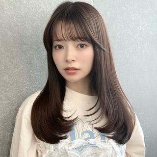 セミロング カラー レイヤー/艶感カラー /メンズ/KOSEIのヘアスタイル