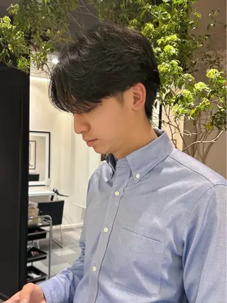 パーマ メンズ 中原 優美のヘアスタイル