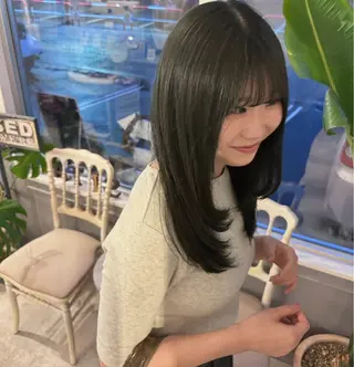 セミロング カラー Nagumo Mizukiのヘアスタイル