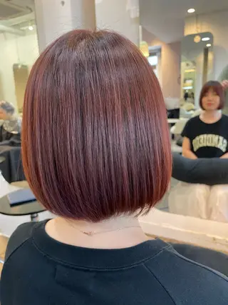 カラー サカウエ 透明感カラー🫧のヘアスタイル