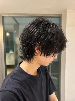 パーマ メンズ サッカー美容師/ メンズ/haruのヘアスタイル