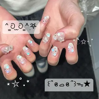 ネイル うの 韓国ﾈｲﾙ໒꒱⋆⭒˚のネイルデザイン