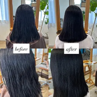 ミディアム パーマ RINNO🌷透明感 カラー/髪質改善のヘアスタイル