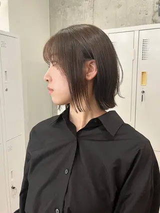 ショート ボブ×縮毛矯正 ryotaのヘアスタイル