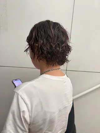 ショート パーマ 近藤 滉記のヘアスタイル