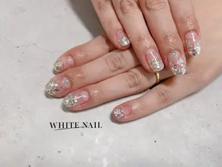 ネイル WHITE NAIL ホワイトネイルのネイルデザイン