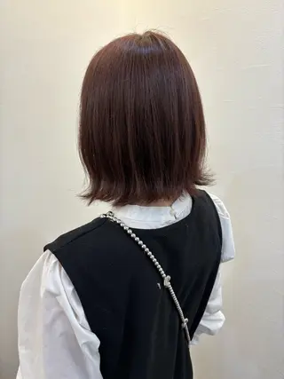 ミディアム ツノガイ エリのヘアスタイル