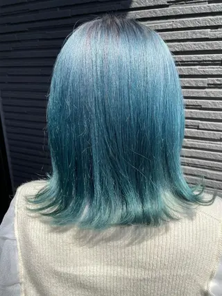 ミディアム マリカ🦋韓国 ハイトーン/エクステのヘアスタイル