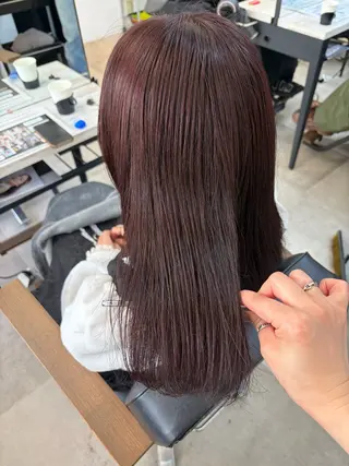 セミロング カラー 🥀韓国ヘア🥀 宮津真菜のヘアスタイル