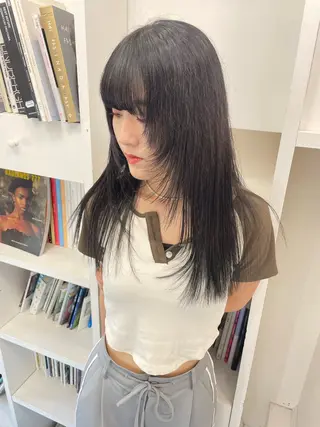 セミロング カラー 太田 妃香/岡崎美容室のヘアスタイル