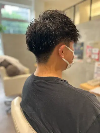 ショート パーマ 田中 寛汰のヘアスタイル